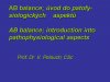 AB balance; introduction into pathophysiological aspects