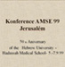 Konference AMSE 99 Jerusalém