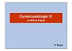 Gynekopatologie II. - mléčná žláza