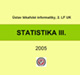 Statistika III.